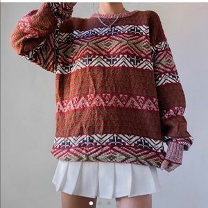 90's vintage abstract knit sweater